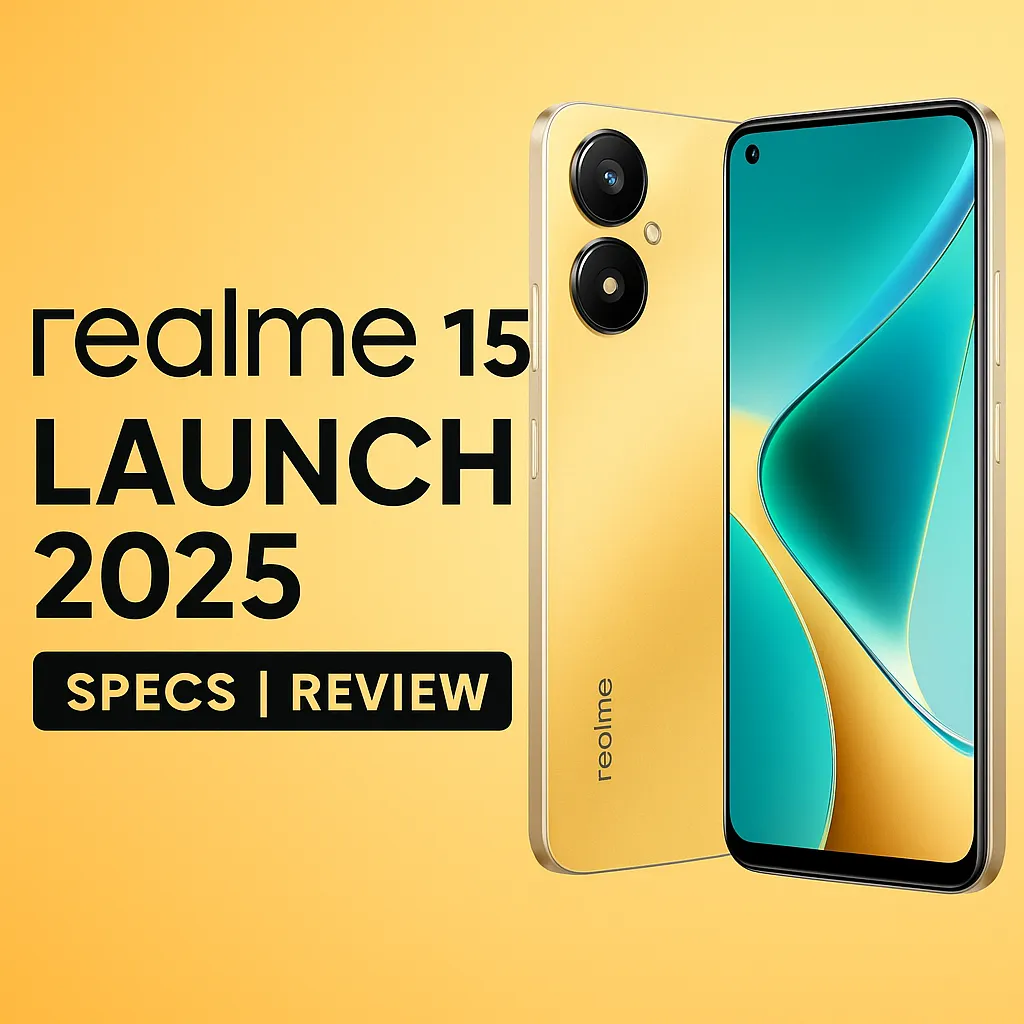 Realme 15 Smartphone 2025 Launch Banner in Hindi